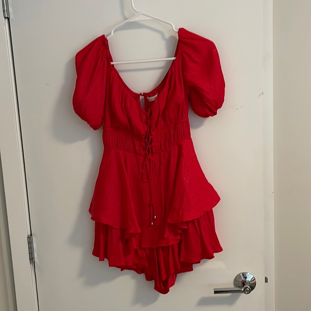 Hello Molly Red Romper